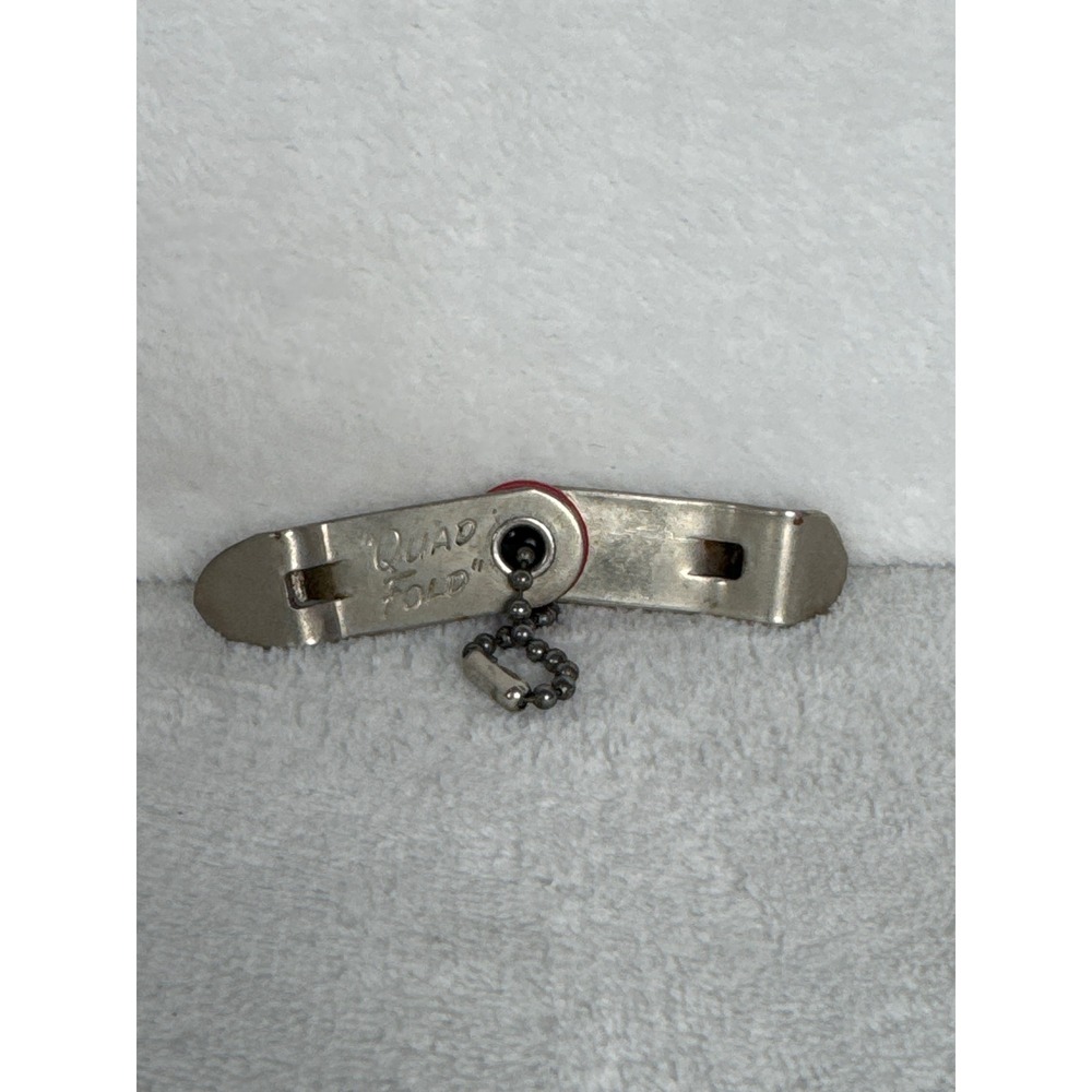 Vintage Vaughan Quad Fold Bottle Opener Unisex OS Silver Good